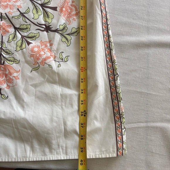 Paul & Joe Art Deco Floral Trim Cream Midi Dress S | Vintage Romantic - Picture 8 of 9